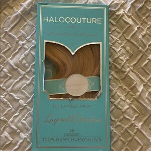 Halo couture 10” hair extensions color 14-24 
Remy human hair